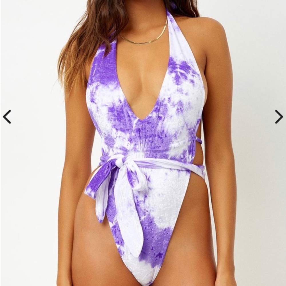 *SOLD* FRANKIES BIKINIS Molly One Piece in Violet